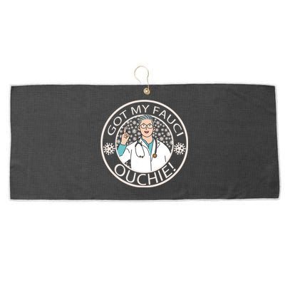 Got My Fauci Ouchie! Large Microfiber Waffle Golf Towel