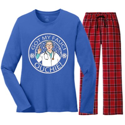 Got My Fauci Ouchie! Women's Long Sleeve Flannel Pajama Set 