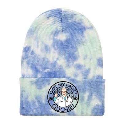 Got My Fauci Ouchie! Tie Dye 12in Knit Beanie