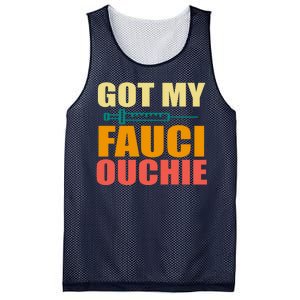 Got My Fauci Ouchie Funny Vaccine Shot Mesh Reversible Basketball Jersey Tank