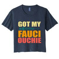 Got My Fauci Ouchie Funny Vaccine Shot Crop Top
