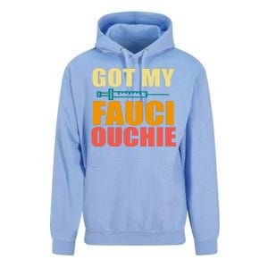 Got My Fauci Ouchie Funny Vaccine Shot Unisex Surf Hoodie