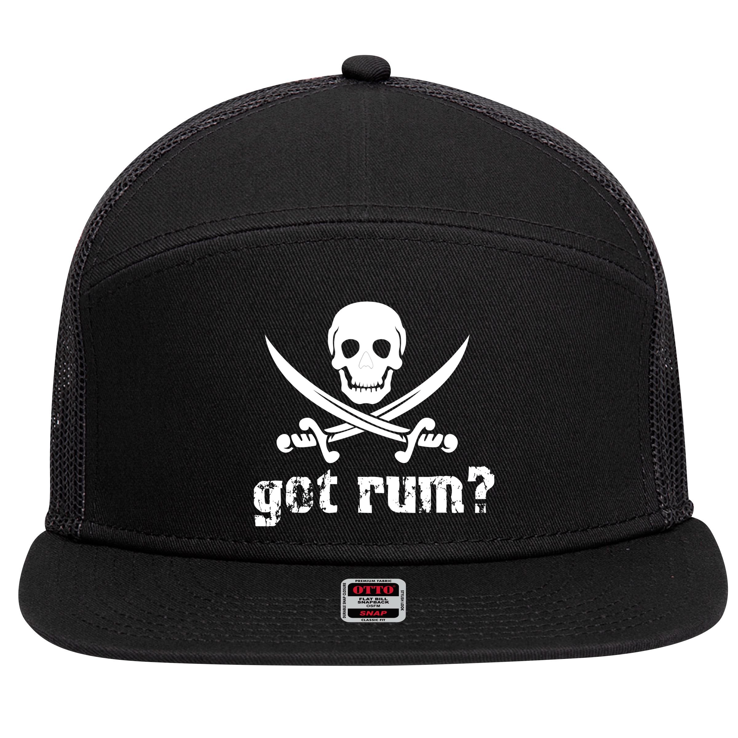 Got Rum? 7 Panel Mesh Trucker Snapback Hat