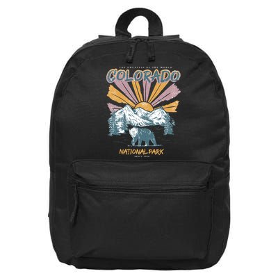 Greatest Of The World Colorado National Park Since 1990 16 in Basic Backpack