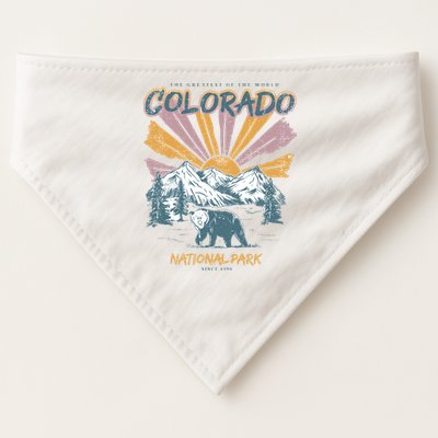 Greatest Of The World Colorado National Park Since 1990 USA-Made Doggie Bandana
