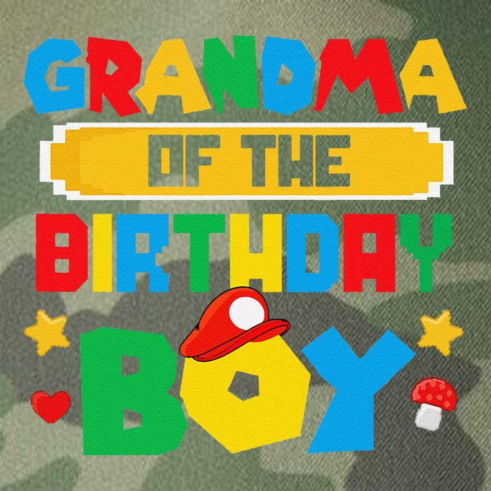 Grandma Of The Birthday Boy Game Gaming Family Matching Legacy Tie Dye Trucker Hat
