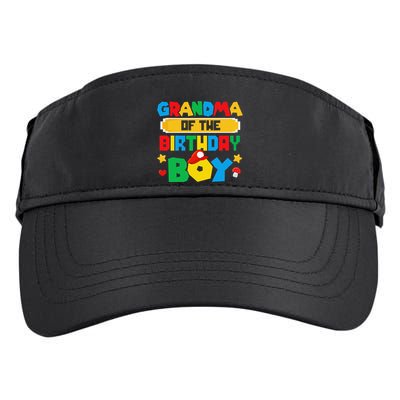 Grandma Of The Birthday Boy Game Gaming Family Matching Adult Drive Performance Visor