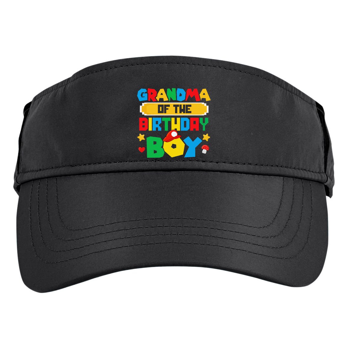 Grandma Of The Birthday Boy Game Gaming Family Matching Adult Drive Performance Visor