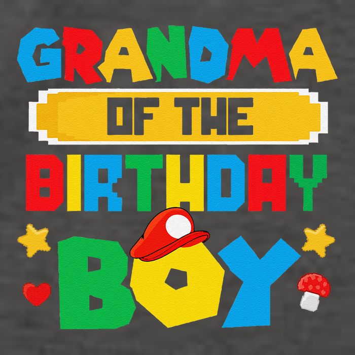 Grandma Of The Birthday Boy Game Gaming Family Matching Vector Backpack