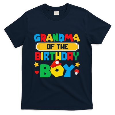 Grandma Of The Birthday Boy Game Gaming Family Matching T-Shirt