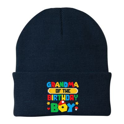 Grandma Of The Birthday Boy Game Gaming Family Matching Beanie