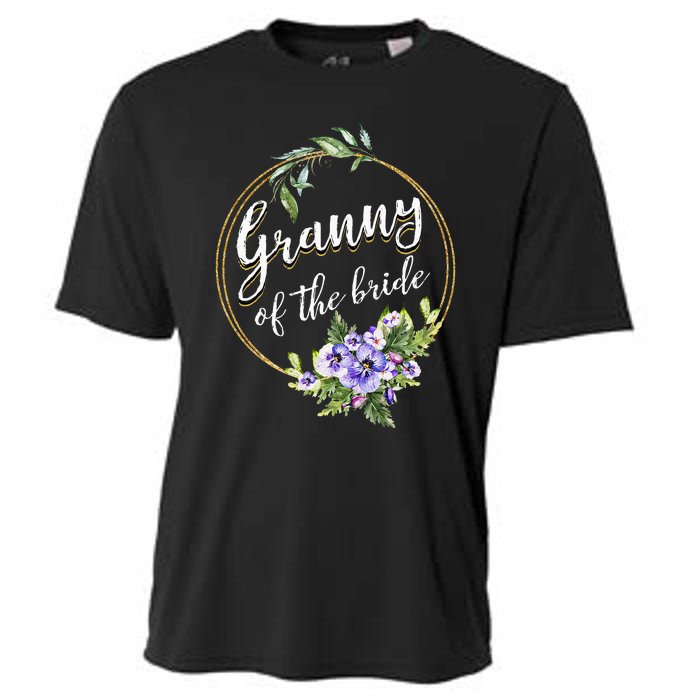 Granny Of The Bride Wedding Bridal Shower Granny Matching Cooling Performance Crew T-Shirt