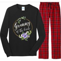 Granny Of The Bride Wedding Bridal Shower Granny Matching Long Sleeve Pajama Set