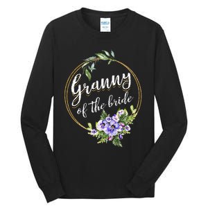 Granny Of The Bride Wedding Bridal Shower Granny Matching Tall Long Sleeve T-Shirt