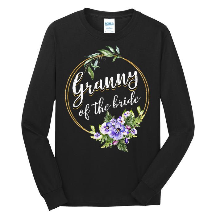 Granny Of The Bride Wedding Bridal Shower Granny Matching Tall Long Sleeve T-Shirt