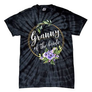 Granny Of The Bride Wedding Bridal Shower Granny Matching Tie-Dye T-Shirt