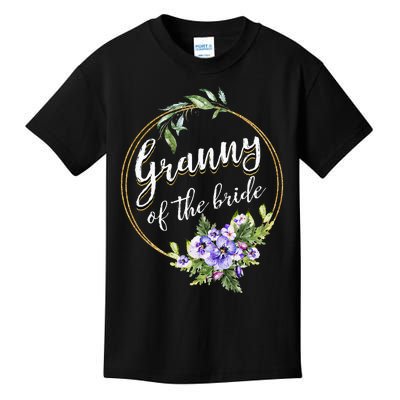 Granny Of The Bride Wedding Bridal Shower Granny Matching Kids T-Shirt