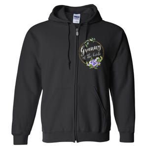 Granny Of The Bride Wedding Bridal Shower Granny Matching Full Zip Hoodie