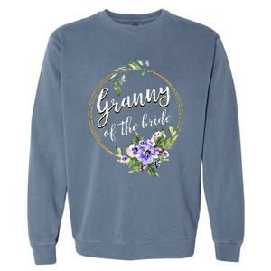 Granny Of The Bride Wedding Bridal Shower Granny Matching Garment-Dyed Sweatshirt