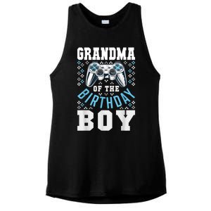 Grandma Of The Birthday Boy Matching Video Gamer Birthday Ladies PosiCharge Tri-Blend Wicking Tank