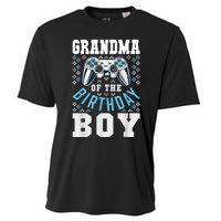 Grandma Of The Birthday Boy Matching Video Gamer Birthday Cooling Performance Crew T-Shirt