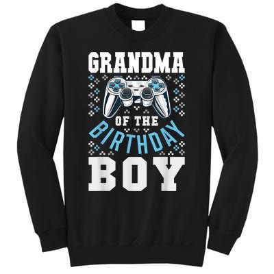 Grandma Of The Birthday Boy Matching Video Gamer Birthday Sweatshirt