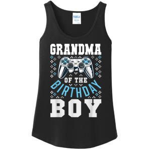 Grandma Of The Birthday Boy Matching Video Gamer Birthday Ladies Essential Tank