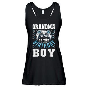 Grandma Of The Birthday Boy Matching Video Gamer Birthday Ladies Essential Flowy Tank