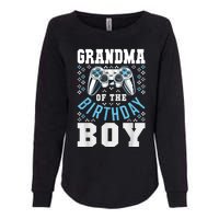 Grandma Of The Birthday Boy Matching Video Gamer Birthday Womens California Wash Sweatshirt