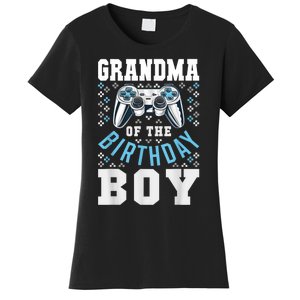 Grandma Of The Birthday Boy Matching Video Gamer Birthday Women's T-Shirt