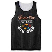 GlamMa Of The Big One Fishing Birthday Party Bday Mesh Reversible Basketball Jersey Tank