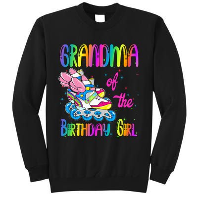 Grandma Of The Birthday Girl Rolling Skate Family Party Sweatshirt