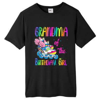 Grandma Of The Birthday Girl Rolling Skate Family Party Tall Fusion ChromaSoft Performance T-Shirt