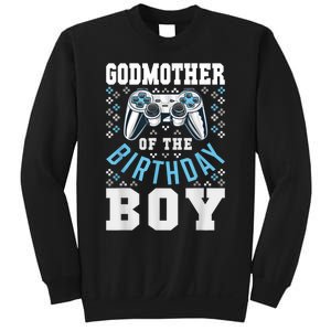 Godmother Of The Birthday Boy Matching Video Gamer Birthday Sweatshirt