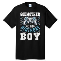 Godmother Of The Birthday Boy Matching Video Gamer Birthday Tall T-Shirt