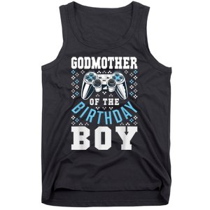 Godmother Of The Birthday Boy Matching Video Gamer Birthday Tank Top