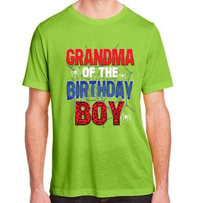 Grandma Of The Birthday Boy Matching Family Spider Web Adult ChromaSoft Performance T-Shirt