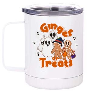 Ginger Or Treats Funny Scary Ginger Halloween 12 oz Stainless Steel Tumbler Cup