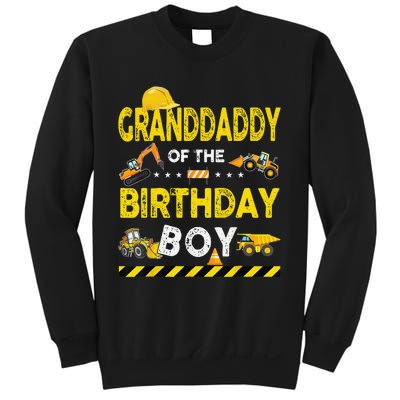 Granddaddy Of The Birthday Boy Construction Worker Birthday Sweatshirt