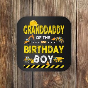 Granddaddy Of The Birthday Boy Construction Worker Birthday Coaster