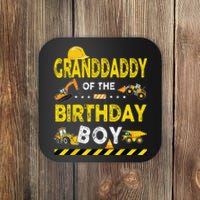 Granddaddy Of The Birthday Boy Construction Worker Birthday Coaster