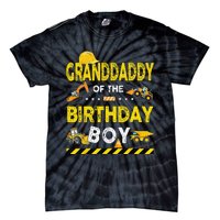 Granddaddy Of The Birthday Boy Construction Worker Birthday Tie-Dye T-Shirt