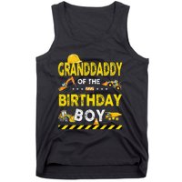 Granddaddy Of The Birthday Boy Construction Worker Birthday Tank Top