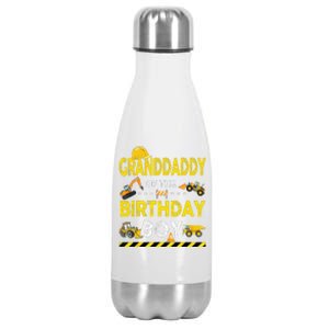 Granddaddy Of The Birthday Boy Construction Worker Birthday Stainless Steel Insulated Water Bottle