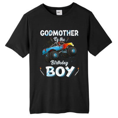 Godmother Of The Birthday Boy Monster Truck Bday Tall Fusion ChromaSoft Performance T-Shirt