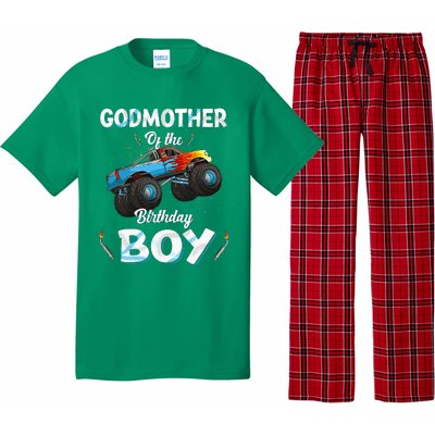 Godmother Of The Birthday Boy Monster Truck Bday Pajama Set