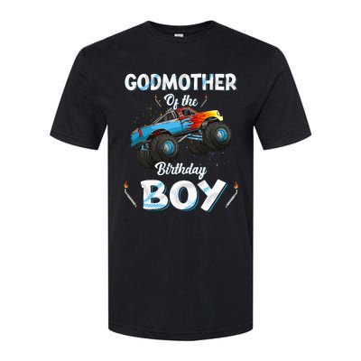 Godmother Of The Birthday Boy Monster Truck Bday Softstyle CVC T-Shirt