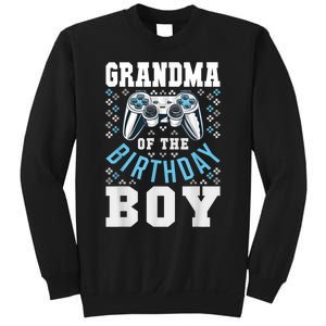 Grandma Of The Birthday Boy Matching Video Gamer Birthday Sweatshirt