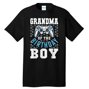 Grandma Of The Birthday Boy Matching Video Gamer Birthday Tall T-Shirt