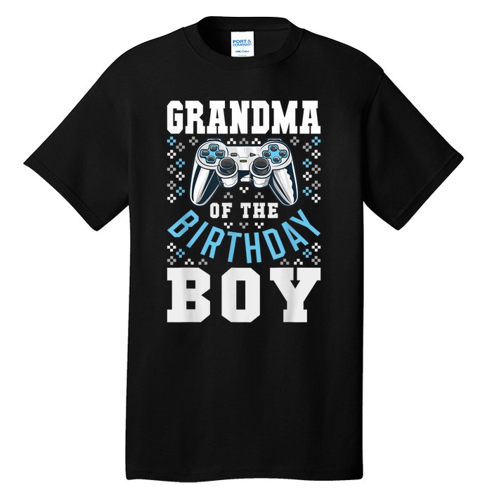 Grandma Of The Birthday Boy Matching Video Gamer Birthday Tall T-Shirt